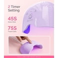 thumbnail image 7 of MelodySusie UV Nail Lamp, ART06F UV Light for Gel Nails, Nail Dryer with 2 Timer, Purple, 7 of 7