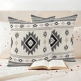 thumbnail image 3 of Aztec Pillow Covers 2 Pack Gray Southwest Wind Bohemian Ethnic Wind Pillowcase Waterproof Outdoor Throw Pillow Cover for Patio Garden Square Cushion 26”x26”, 3 of 9