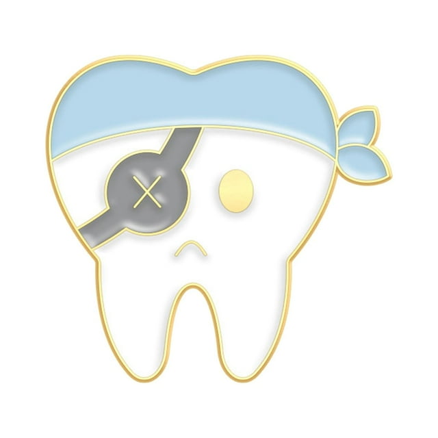 Salud Bucal Esmalte Alfileres Diente Broches Insignias de Solapa Lindo Dientes Fruta Esmalte Pin Broche Salud Diente Mochila Accesorios Divertido Regalo Joyería