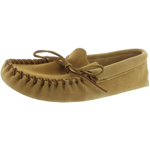 Minnetonka Mens Leather Laced Softsole Moccasin