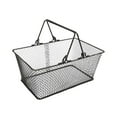 thumbnail image 3 of Shopping Basket Iron Grocery Tote Large Capacity Metal Construction for Supermarket Retail Store Consumers, 3 of 9
