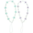 thumbnail image 1 of MasteelfCA 2pcs Phone Charm Straps Anti-lost Phone Strap Flower Beaded Lanyards for Mobile Phones Cameras, 1 of 7