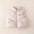 thumbnail image 4 of IVEYRTF Childrens Sleeveless Hooded Vests Jacket Warm Fleece Lined Casual Outerwear for Kids Boys Girls Solid Color Pullover Top Coats Cold Weather Apparel(Pink#2,9 Years), 4 of 7