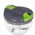 thumbnail image 1 of Multi-Function Vegetable Chopper with 3 Blades, 520ml Capacity Pulley Operated Cutter for Onions and More, 1 of 1