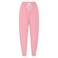 thumbnail image 3 of QATAINLAV Womens Cargo Pants with Pockets Drawstring High Waisted Baggy Sweatpants Solid Color Casual Workout Athletic Trousers Pink S Lightning Sales of Today, 3 of 7