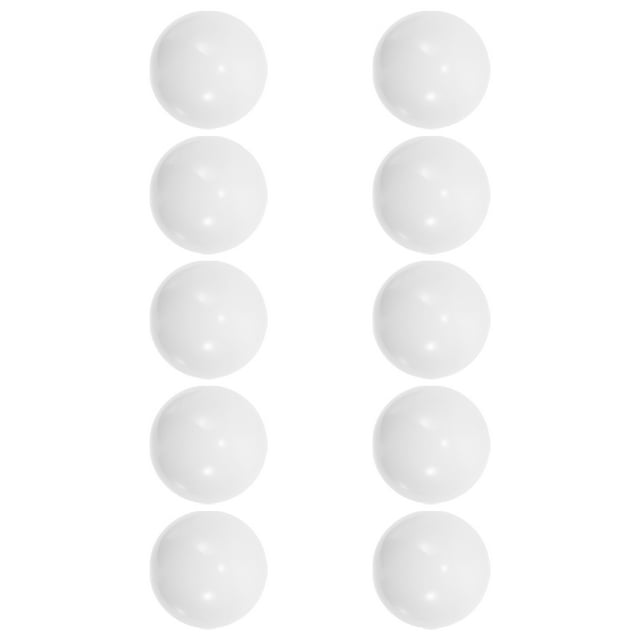 IFANLANDOR Festive White Acrylic Wheel Beads for Party Games and DIY Projects 10pcs Versatile Roulette Supply