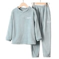 thumbnail image 6 of Hessimy Unisex Infant Toddler Spring Summer Soft Fabric 2Pcs Soft Long Sleeve Comfortable Sleepwear Pajamas, Unisex Comfort Pjs(Blue,9-10 Years), 6 of 7