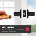 thumbnail image 3 of Kwikset Sedona Entry Door Handle with Lock and Key, Secure Keyed Reversible Lever Exterior, for Front Entrance and Bedrooms, Matte Black, Pick Resistant Smartkey Rekey Security and Microban, 3 of 5