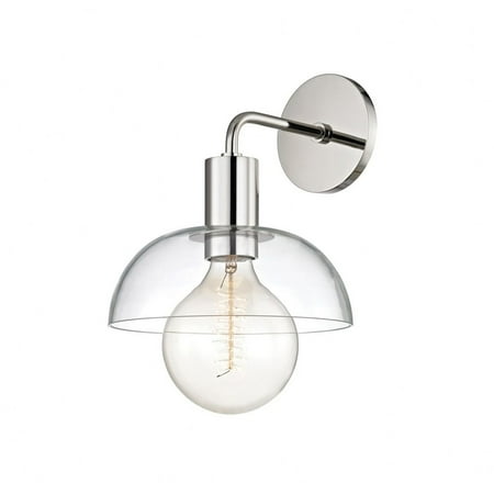 

-One Light Wall Sconce in Style-9 inches Wide By 13 inches High-Polished Nickel Finish Bailey Street Home 735-Bel-2692774