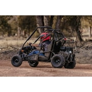 Coleman Powersports GK200 196cc Gas Powered Go-Kart, Two-Seater Off-Road Vehicle Up to 23 MPH, Rugged Suspension, Pull-Start Engine, Ages 13+, Red