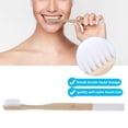 thumbnail image 4 of 6 Colors Soft Nylon Brush Bamboo Handle Toothbrush Delicate Design Small Brush Head Design 6 Colors to Choose, 4 of 7