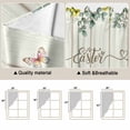 thumbnail image 5 of Easter Swag Curtains for Kitchen/Bedroom/Living Room, Spring Rabbit Ears Foot Colorful Eggs Leaf Floral Scalloped Curtains 63 Inch Long, Window Swag Topper Curtains Valances 2 Panels Set 36"x63", 5 of 8