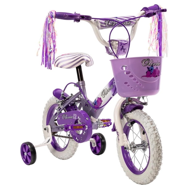 Bicicleta R12 Unibike Blanco/Lila