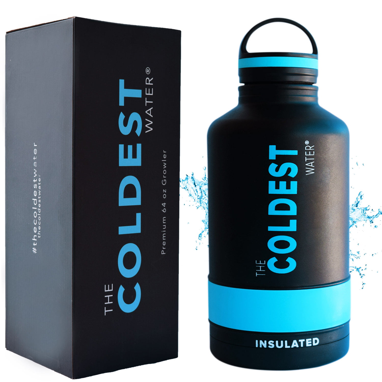 The Coldest Water Bottle Growler 64 Oz Vacuum Insulated Growler