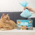thumbnail image 6 of BOS Odor-Sealing Cat Poop Bags for Pet Waste & Kitty Litter - Disposal Bags - Scent-Free (90 bags) [Size: M, Color: Light blue], 6 of 13