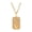 Gold Capricorn, variant on Women's Stainless Steel Astrology Charm Necklace Square CZ Constellation Horoscope Pendant Necklace Gold Aquarius