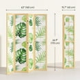 thumbnail image 3 of HOMCOM 4 Panel Folding Privacy Screen, Boho Room Divider for Living Room, 3 of 10