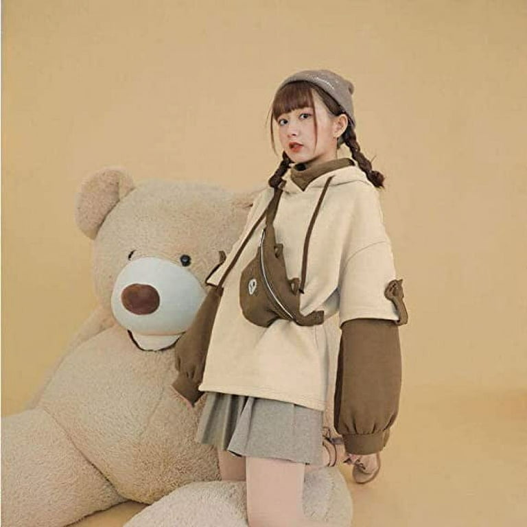 Anime bear hoodie sale