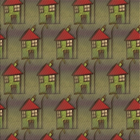 Ahgly Company Machine Washable Indoor Square Transitional Hazel Green Area Rugs, 7' Square