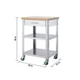 thumbnail image 6 of TRINITY EcoStorage® 25" Bamboo & Stainless Steel Kitchen Cart w/ Drawer, 6 of 6