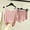Pink, variant on Kiplyki Flash Womens Sleepshirts Summer Short Sleeve Shorts Suit Home Clothes Two-piece Set