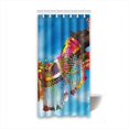 thumbnail image 1 of ABPHQTO Cortina de ducha de baño de poliéster impermeable Camel 90x180 cm, 1 of 2