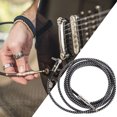 thumbnail image 2 of UPGRATOR Portable Black Guitar Audio Cable Right Angle to Straight Cable with Woven Jacket, 2 of 7