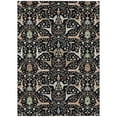 thumbnail image 2 of Addison Rugs Chantille Indoor/Outdoor Traditional Global Black Machine Washable Rectangle Rug, 5' x 7'6", 2 of 8