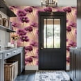 thumbnail image 3 of Vintage Floral Contact Paper Peel and Stick Wallpaper Romantic Burgundy Pink Distressed 17.7in x 9.8ft Self Adhesive Removable Wall Paper for Nursery Bedroom Cabinets Drawers, 3 of 8