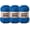 3 Blue, variant on Plush Chenille Chunky Crochet Yarn - Baby Yarn for Crocheting Soft - Velvet Yarns Knitting for Blankets Crafts - Fluffy Amigurumi Yarns 50g / 65.6yd