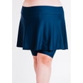 thumbnail image 4 of Calypsa Women's and Women's Plus High Waisted Midi Swim Skort with Attached Shorts, 4 of 10