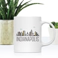thumbnail image 2 of Koyal Wholesale Colorful City Skyline Graphic Ceramic Coffee Mug, Indianapolis, 2 of 5