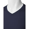 thumbnail image 4 of H2H Mens Casual Slim Fit Long Sleeve V-neck T-Shirts Of Various Colors INDIGO US S/ASIA M (KMTTL0374), 4 of 6
