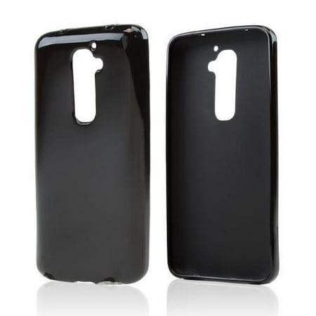 LG Optimus G2 Case, [Black] Slim & Flexible Anti-shock Crystal Silicone Protective TPU Gel Skin Case