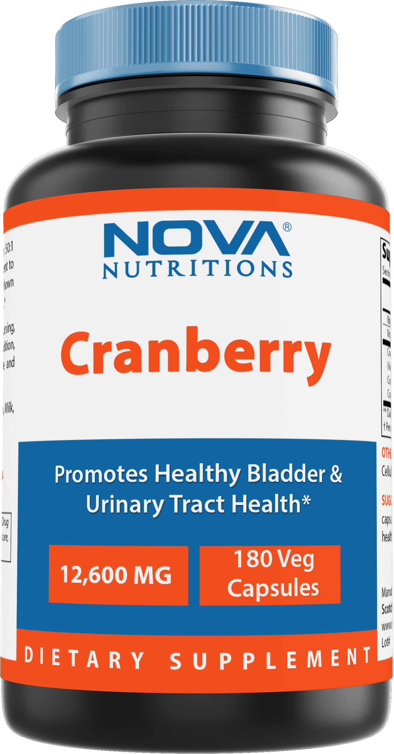 Nova Nutritions Cranberry Urinary Tract Health Dietary Supplement