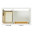 thumbnail image 5 of Ariel Hepburn 37 In. Right Offset Oval Sink Vanity With White Quartz Countertop In White, 5 of 10