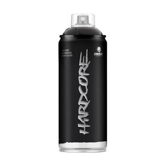 Montana Colors 1863901 11 oz Hardcore Gloss Spray Paint, Black