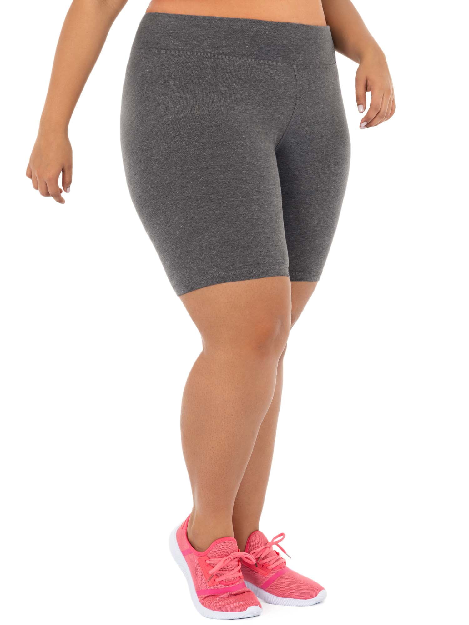 Athletic Works Women's and Women's Plus Core Active Dri-Works Bike Shorts, 1 and 2-Pack, Sizes S-4X