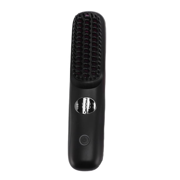 Cepillo Alisador De Pelo, Calor Uniforme, Inalámbrico, Recargable Por USB, Peine Alisador, Pantalla LED Para Viajes