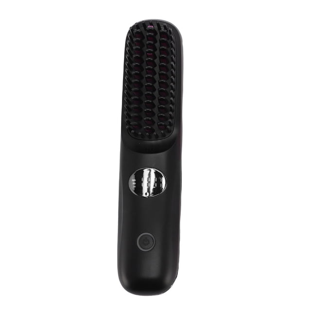 Cepillo Alisador De Pelo, Calor Uniforme, Inalámbrico, Recargable Por USB, Peine Alisador, Pantalla LED Para Viajes