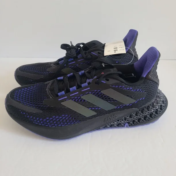 Ad-id-as 4DFWD Pulse Running Shoes Q46452 Size 6.5 Black Sonic Ink Purple