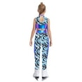 thumbnail image 2 of Haitryli Kids Girls 2-Piece Figure Skating Outfits Tassel Crop Top with Leggings for Gymnastic Performance Blue 8, 2 of 7