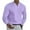 Purple, variant on Kureaily Men's V Neck Long Sleeve Shirts Casual Cotton T-Shirts Slim Fit Tee Shirts