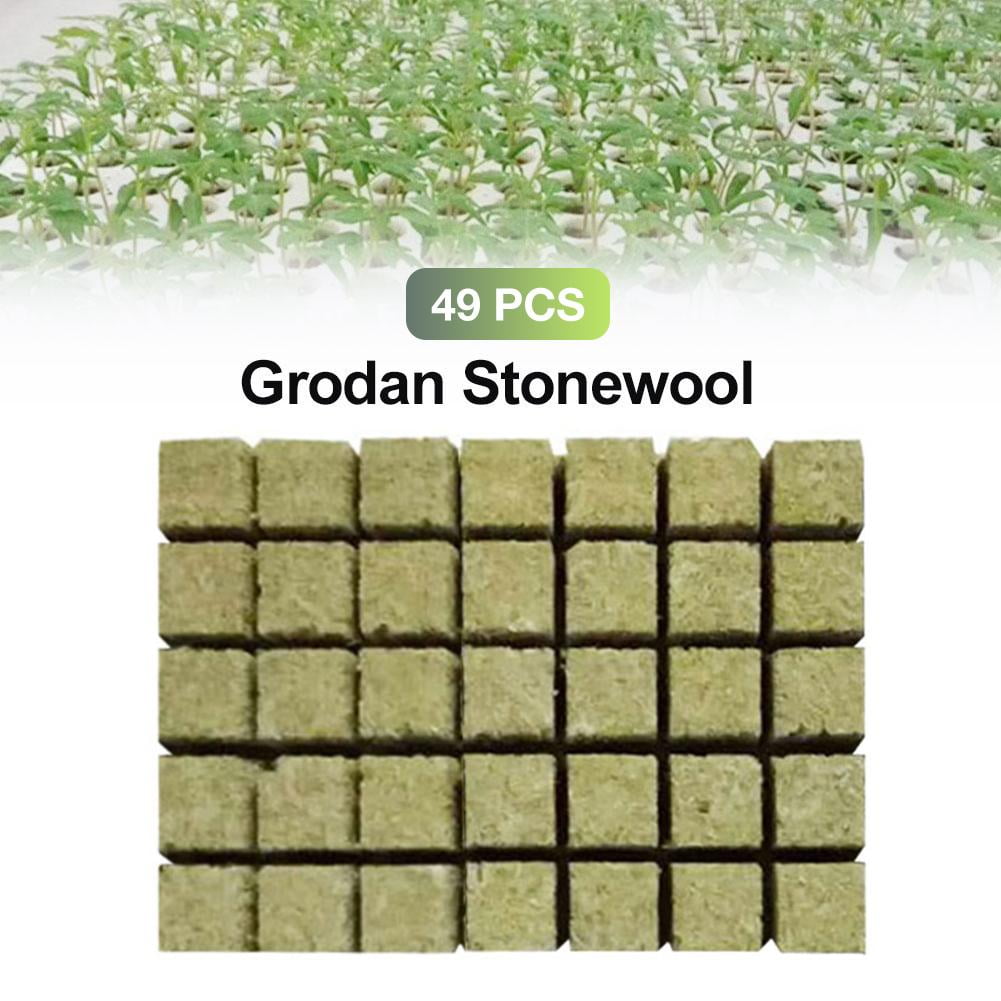 50 Rock-wool Block Hydroponic Rockwool Cube Propagation Seed Raising