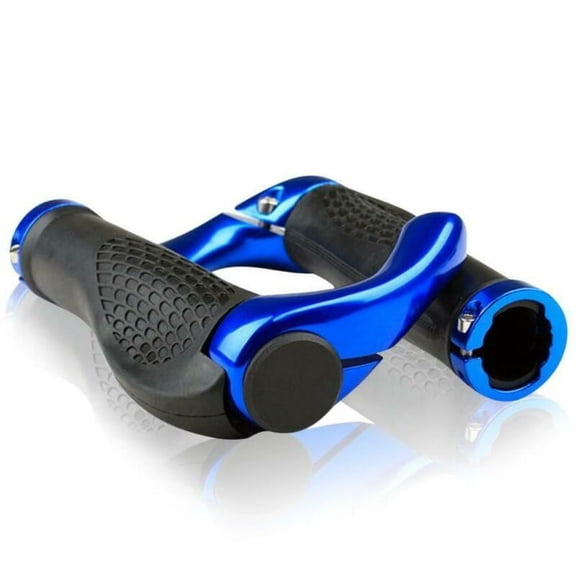 Mosiee Ergonomic Mtb Mountain Bike Bicycle Handlebar Grips Cycling Lock-On 14*9.5*2.5Cm Blue