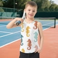 thumbnail image 6 of Colorful Searhorses Cute Vest Undershirt Tank Top Sleeveless Quick Dry L, 6 of 7