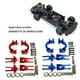 thumbnail image 4 of Bloque de dirección de Aleación Bewildely bujes C conjunto de buje trasero para 1/8 ARRMA 3S Rojo, 4 of 6