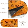 thumbnail image 6 of 2x3 Ft Entryway Area Rug, Orange Halloween Kitchen Rug Runner Washable Floor Mat, Horror Pumpkins Evil Bat Non Slip Indoor Door Mat Throw Carpet for Bathroom Living Room Bedroom, 6 of 8