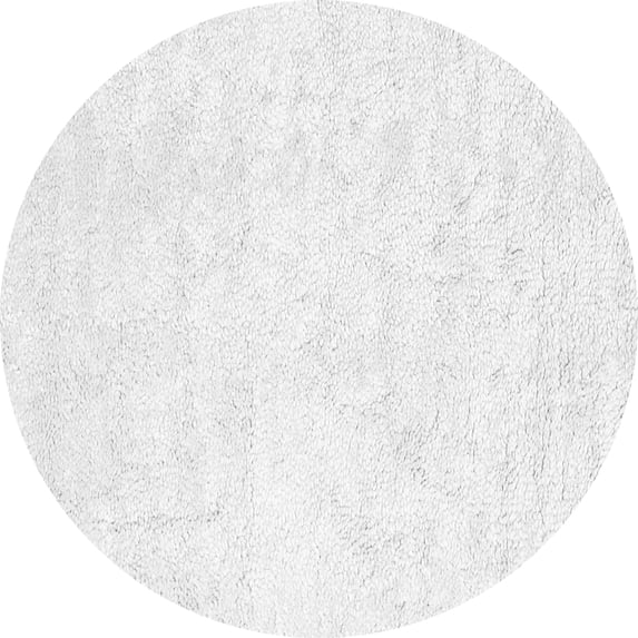 Ahgly Company Indoor Round Solid Gray Modern Area Rugs, 5' Round