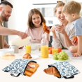 thumbnail image 7 of Haosy 3 Pack Reusable Ziploc Bags BPA Free Healthy Food Storage Bag Leakproof Sandwich Snack Freezer Bags Blue Bones, 7 of 7